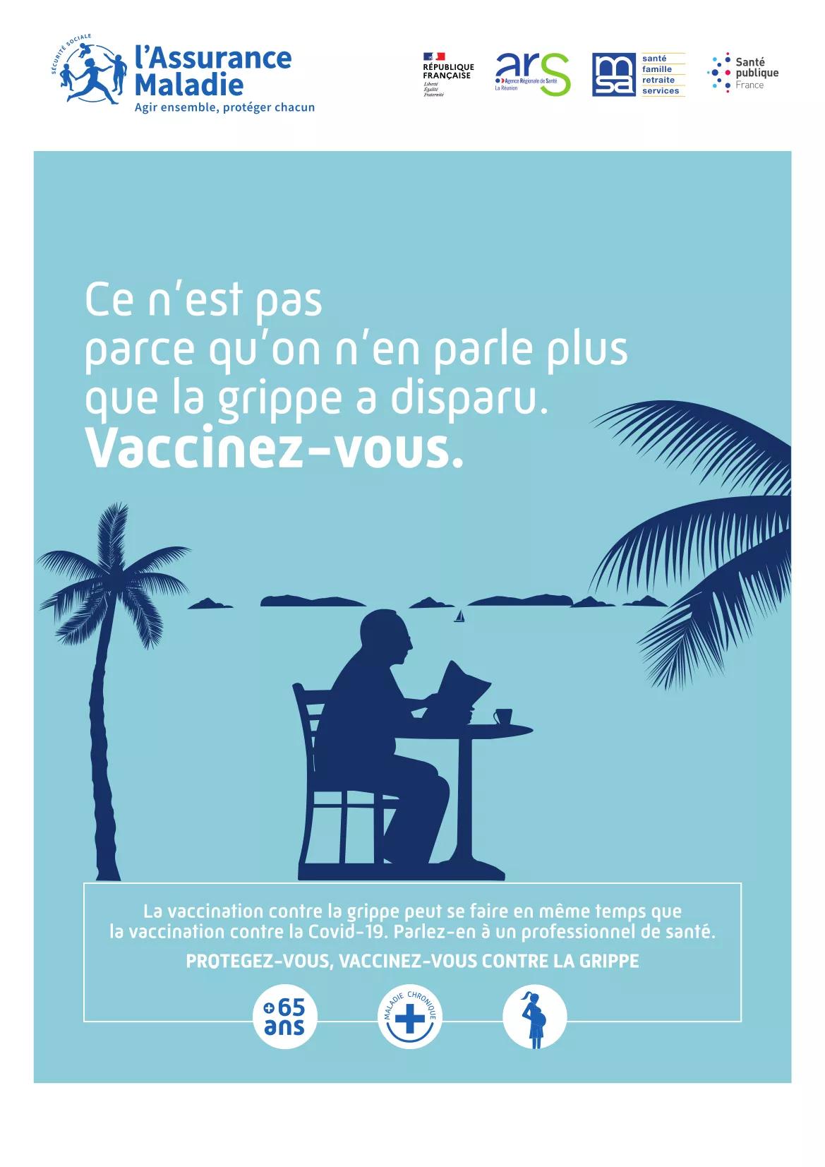 Affiche campagne grippe 2022
