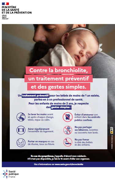 Contre la brochiolite, un traitement préventif et des gestes simples