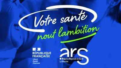 Vignette Votre santé , nout lambition, logo ARS La Réunion