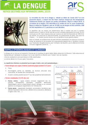  Dengue 2019 - Notice destinee aux infirmiers