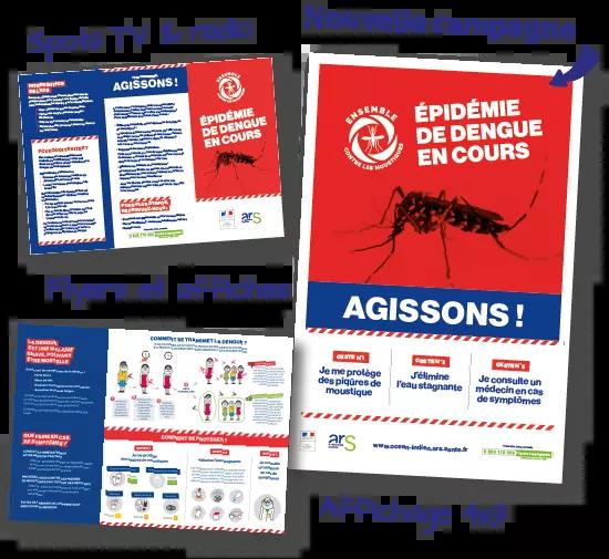 Dengue : Visuel de la Campagne AGISSONS
