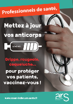 Affiche - Professionnels de santé, mettez à jour vos anticorps : pour protéger vos patients, vaccinez-vous !