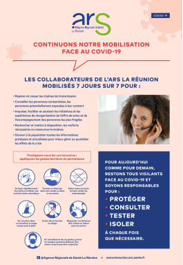 L’ARS rend hommage et remercie les professionnels de santé et les Réunionnais pour leur engagement dans la lutte contre le COVID-19 durant l’année 2020.