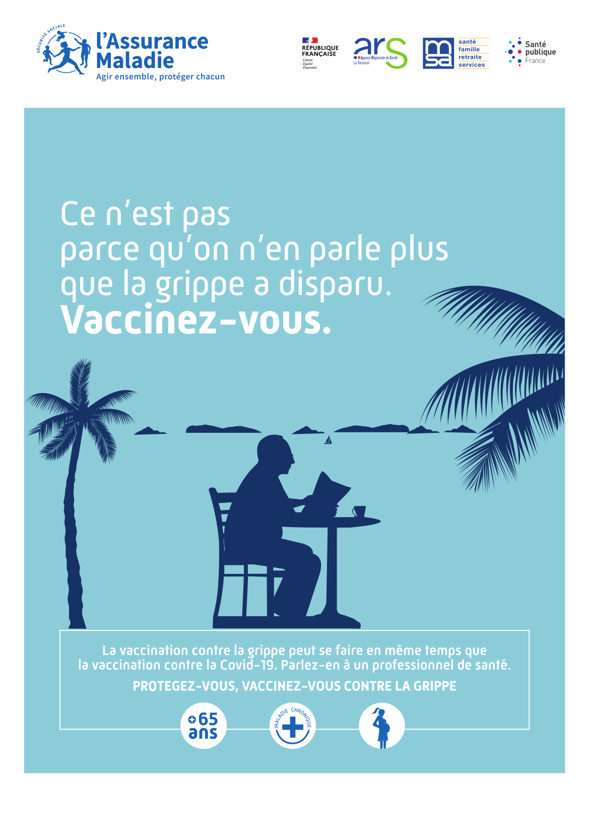 Affiche campagne grippe 2022