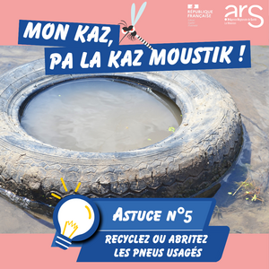 Astuce n°5 : Recyclez ou abritez les pneus usagés