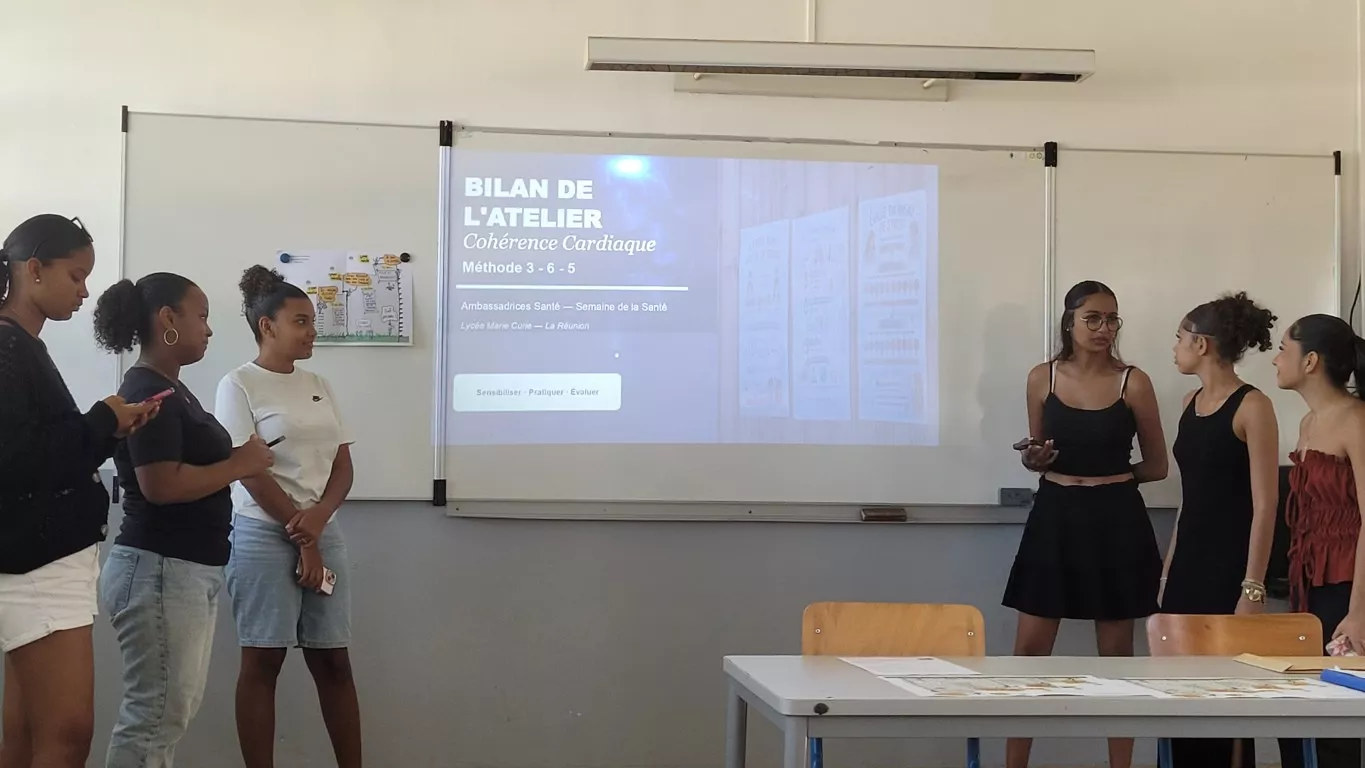 Des lyceens ambassadeurs santé  présentent leurs actions