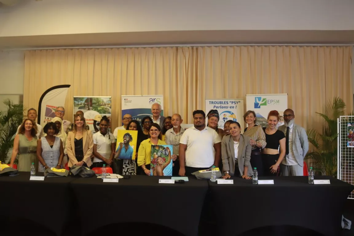 Conférence de presse Mad pride 2026, photo de groupe de l'ensemble des partenaires