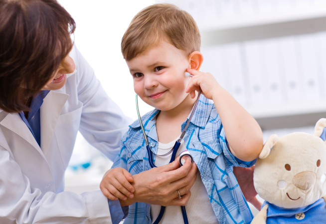 Consulation médicale enfant