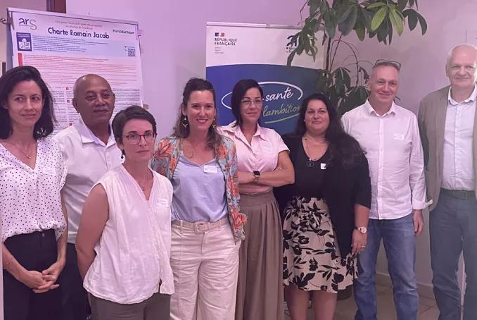 inauguration Handident avec les acteurs de l'ARS et de l'association Handident